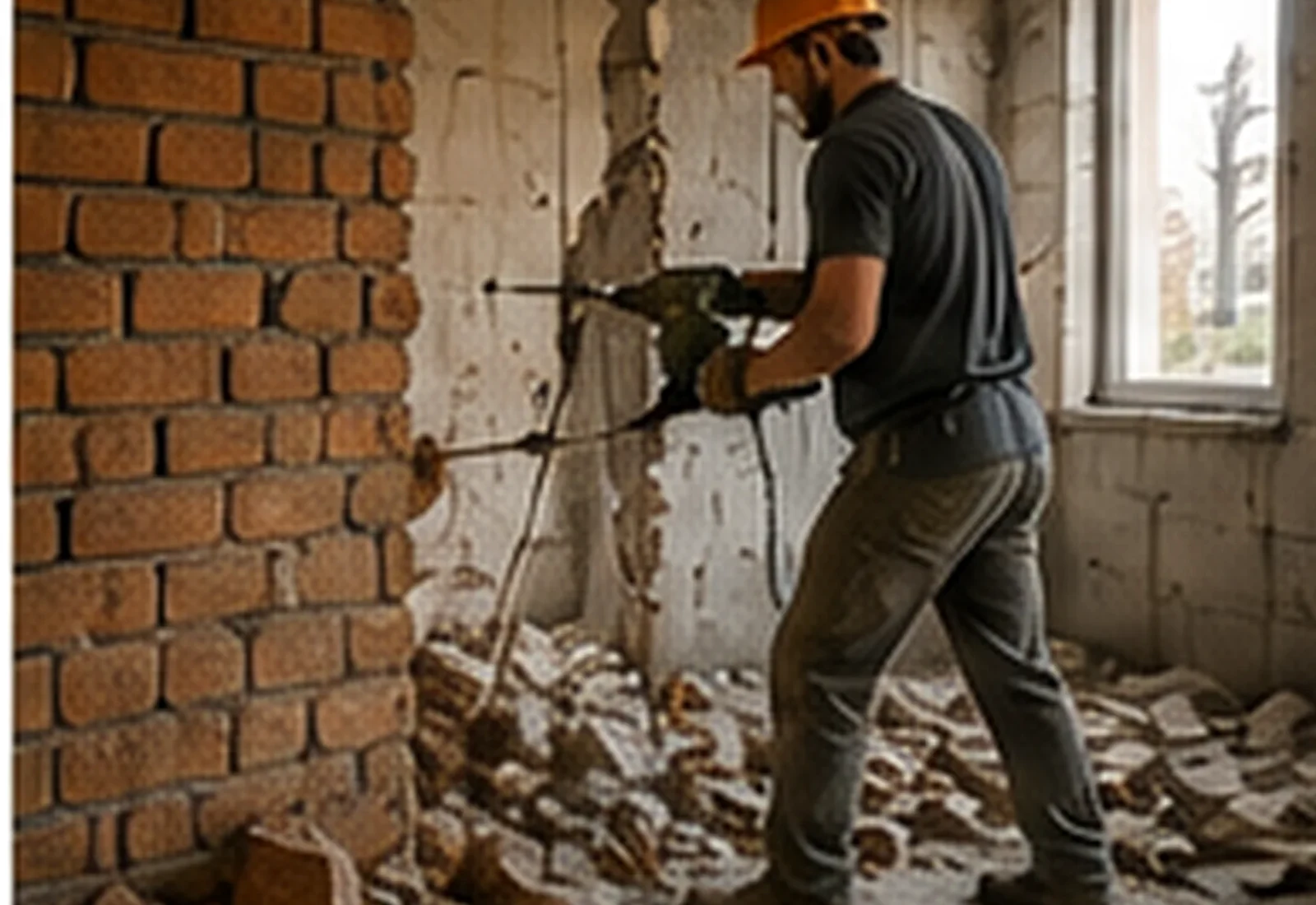 Устройство проёма в кирпичной стене — ремонтные работы